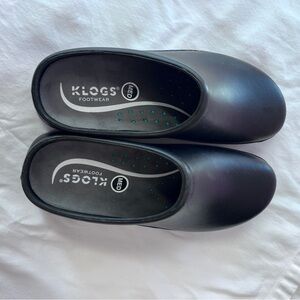 Klogs Classic Black Leather Clogs